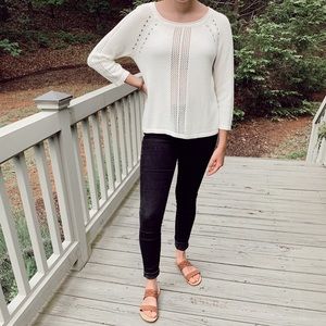 Lilla P Cream Sweater NEW